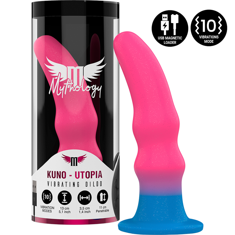 Mythology kuno utopia dildo s - vibrador compatible con watchme wireless technology