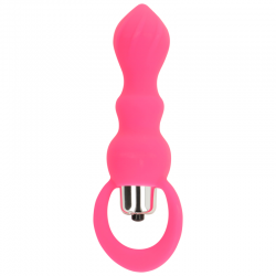 Ohmama estimulador anal con vibracion 9 cm - rosa