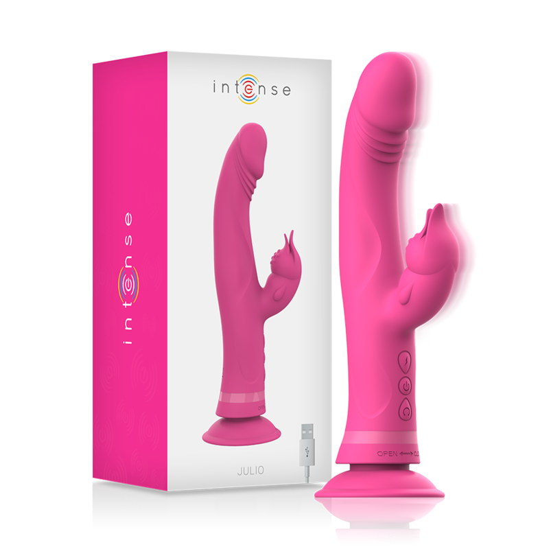 Intense - julio vibrador rabbit silicona rosa