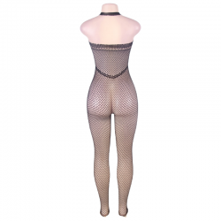 Queen lingering bodystocking cuello halter y espalda abierta s-l