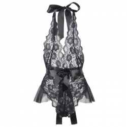 Queen lingerie teddy escotado de encajes s/m