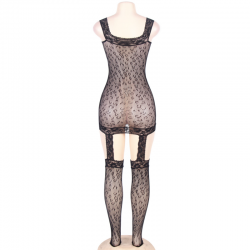 Queen lingerie bodystocking estilo leopardo s-l