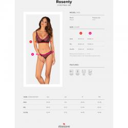 Obsessive - rosenty set dos piezas xs/s