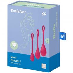 Satisfyer yoni power 1 kit de entrenamiento rojo