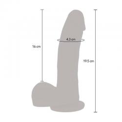 Get real - dildo empuje magnético pulsante natural