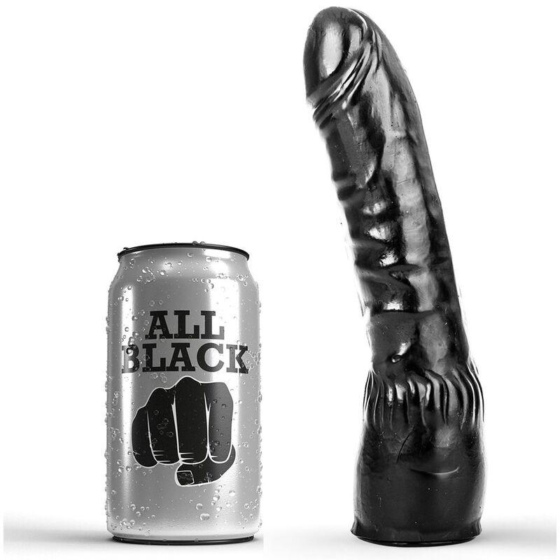 All black dildo negro realistico 20cm