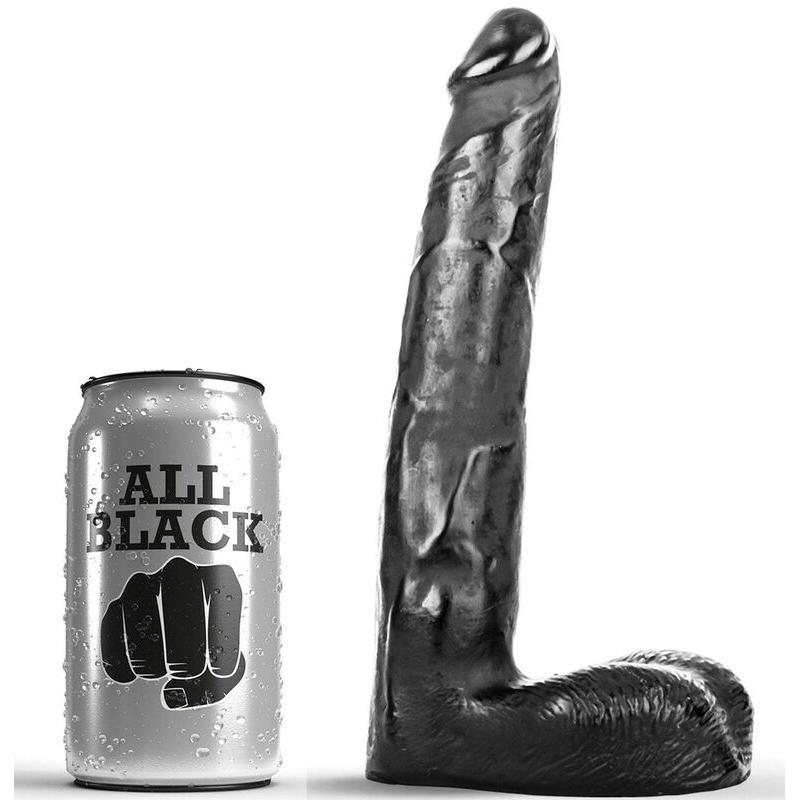 All black dildo realistico 21cm