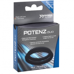 Potenz duo anillos para pene negro - m