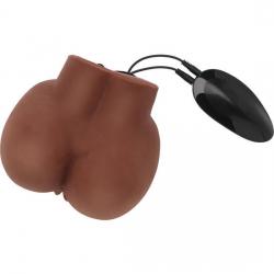 Big ass act masturbador realista con vibrador brown