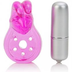 Calex micro vibe arouser bunny anillo vibrador rosa