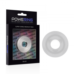 Powering super flexible y resistente anillo pene 3.5cm clear