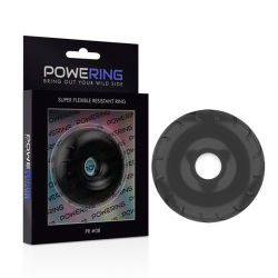 Powering super flexible y resistente anillo pene 5cm pr08 negro