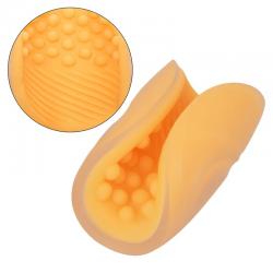 Calex beaded grip masturbador texturado naranja