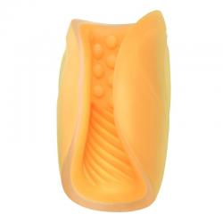 Calex beaded grip masturbador texturado naranja