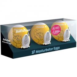 Satisfyer 3 huevos masturbadores - fierce