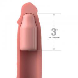 Pipedreams sleeve 22,86 cm + 7,62 cm plug skin