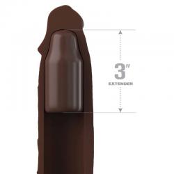 Pipedreams sleeve 22,86 cm + 7,62 cm plug brown