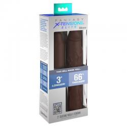 Pipedreams sleeve 22,86 cm + 7,62 cm plug brown