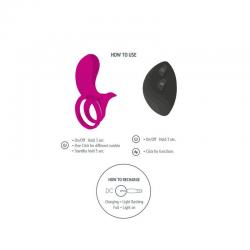 Xocoon - anillo vibrador para parejas fucsia