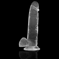 Xray clear dildo realista transparente 22cm x 4.6cm