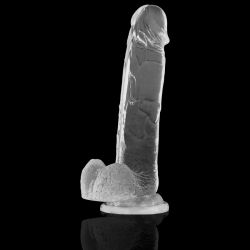 Xray clear dildo realista transparente 22cm x 4.6cm