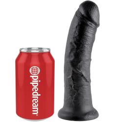 King cock 8" pene negro 20.3 cm