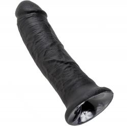 King cock 8" pene negro 20.3 cm