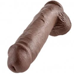 King cock 11" pene realistico marron 28 cm