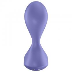 Satisfyer sweet seal plug vibrador app - lila