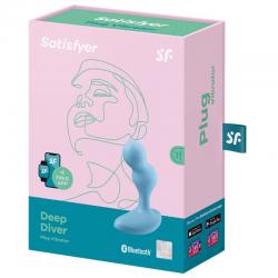 Satisfyer deep diver plug vibrador app - gris