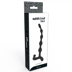 Addicted toys bolas anales 22cm negro