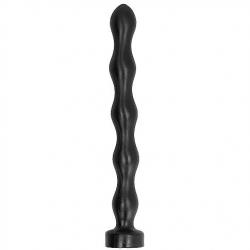 All black anal beads 41,5cm