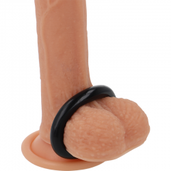 Powering super flexible y resistente anillo pene 4.5cm negro