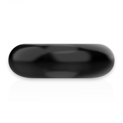 Powering super flexible y resistente anillo pene 4.5cm negro