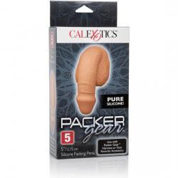 Packing penis pene de silicona 12.75cm caramelo