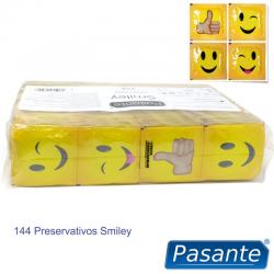 Pasante - preservativo smiley bolsa 144 unidades