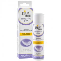 Pjur med sensitive glide lubricante base agua 100 ml