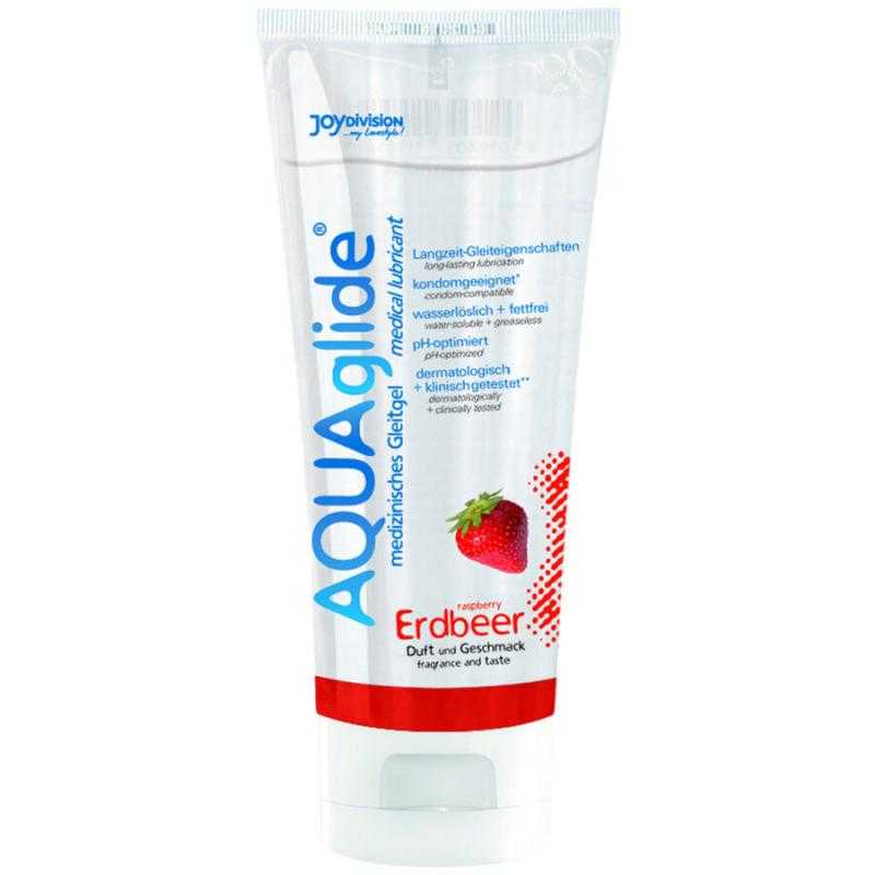 Aquaglide lubricante sabor fresa 100 ml.