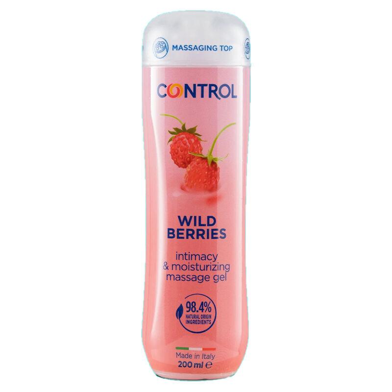 Control gel de masaje 3 en 1 wild berries 200 ml