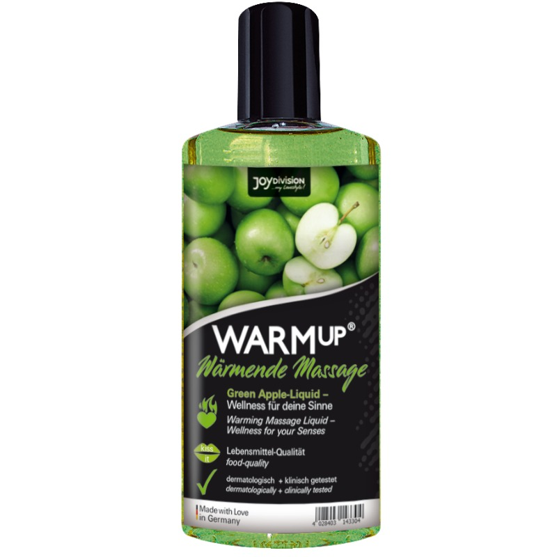 Aquaglide - warmup aceite de masaje manzana verde 150 ml