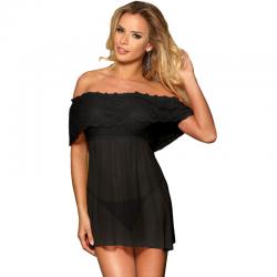 Subblime vestido corto + tanga negro s/m