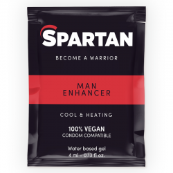 Spartan - gel potenciador erección efecto frío-calor 100% vegano 4ml
