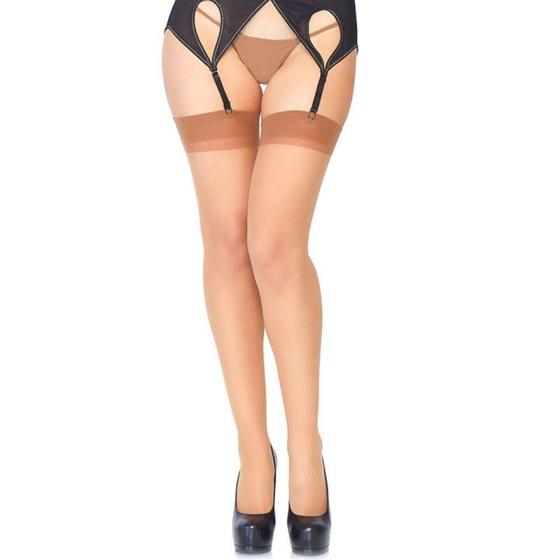 Leg avenue medias transparentes marron talla unica