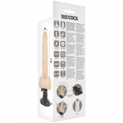 Basecock - vibrador articulable control remoto natural 21 cm