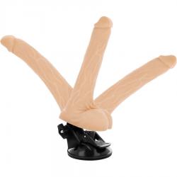 Basecock vibrador articulable control remoto natural 18.5cm