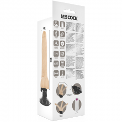 Basecock vibrador articulable control remoto natural 18.5cm