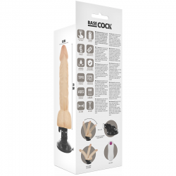 Basecock - vibrador articulable control remoto natural 20 cm