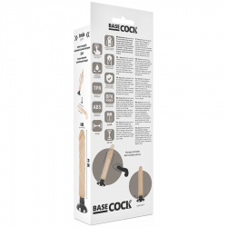 Basecock - vibrador realistico 2-1 natural 20 cm