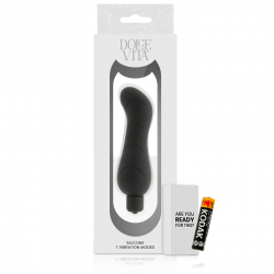 Dolce vita - g-spot vibrador silicona negro