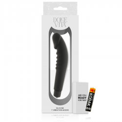 Dolce vita - realistic pleasure vibrador silicona negro